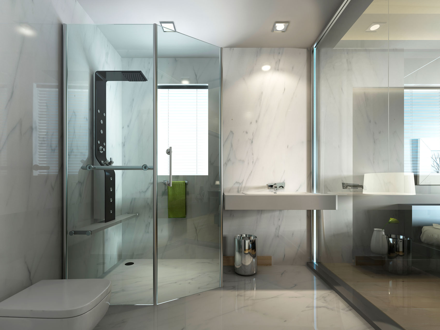 profili in alluminio e acciaio inox box doccia
