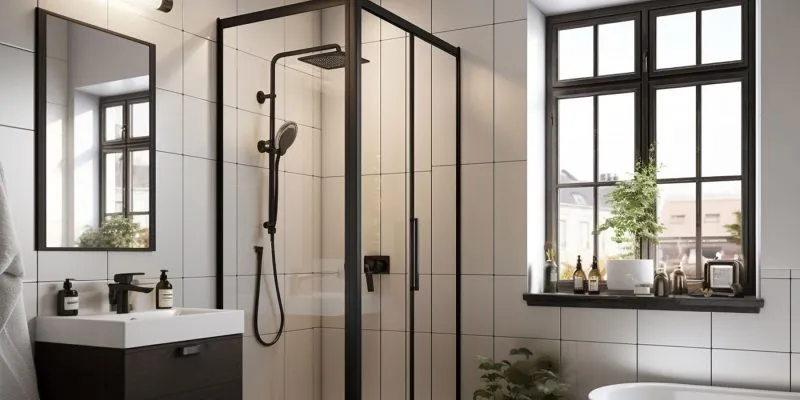 custom-made aluminum and steel profiles for shower enclosures