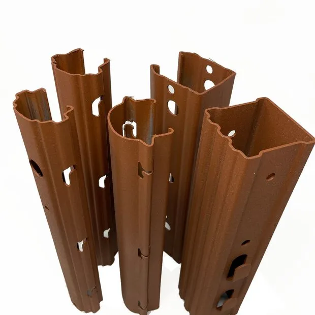 profili in acciaio corten pali per vigneto