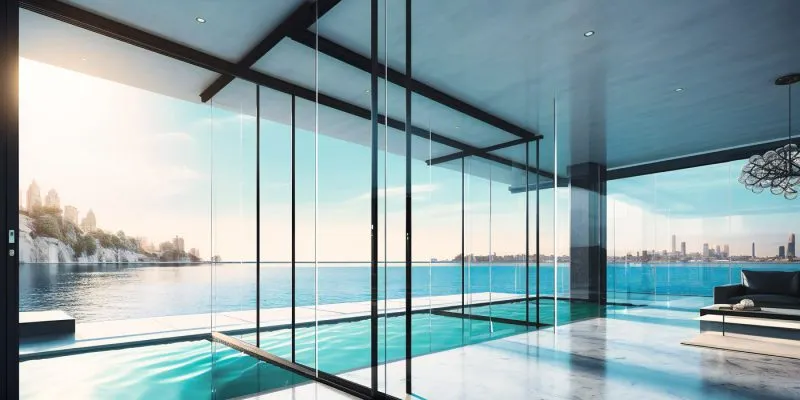 Custom-made aluminum and steel profiles for panoramic windows and sliding glass