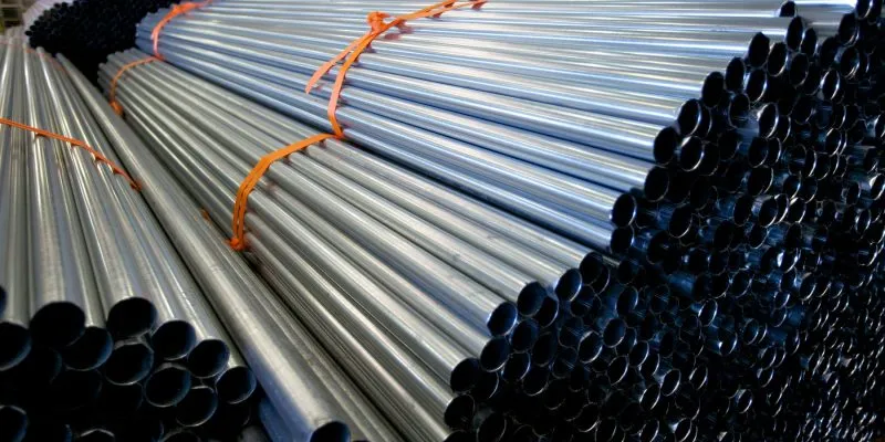 Galvanized metal conduits for electrical installations