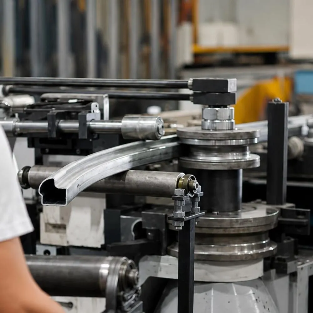 cos'è la calandratura di profili metallici: processo di curvatura a rulli