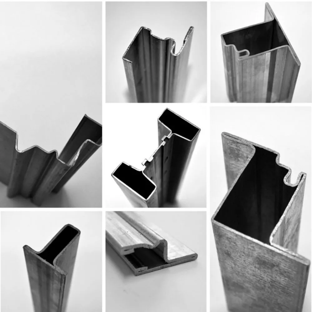 Forme dei profili metallici in acciaio inox, zincato e corten: profili a C, U, L, Z, omega, tubolari e sezioni speciali